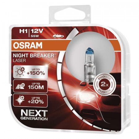 Autožárovka OSRAM H1 12V 55W 64150 NBL (2 ks)