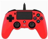 Nacon Wired Compact Controller - ovladač pro PlayStation 4 - červený, PS4OFCPADRED