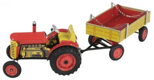 KOVAP Traktor Zetor s valníkem červený