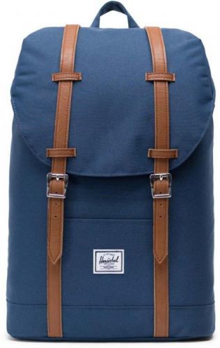 batoh HERSCHEL - Retreat Mid-Volume Navy/Tan Synthetic Leather (00007)