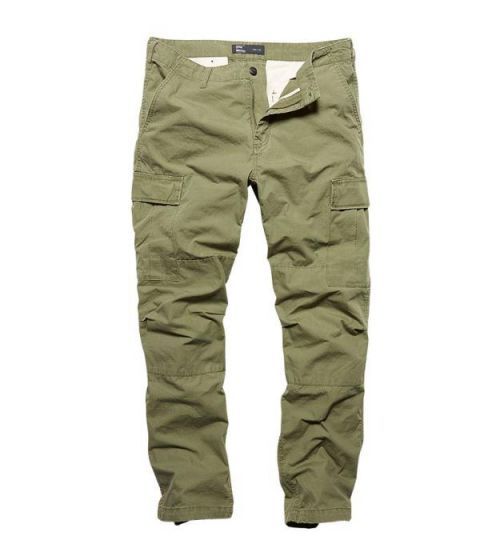 Kalhoty Vintage Industries Tyrone BDU - olivové