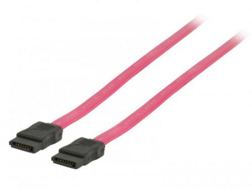 VALUELINE datový kabel SATA 2.0/ červený/ 50cm