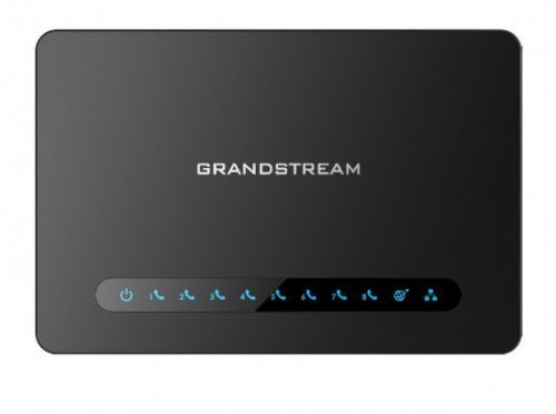 Grandstream HT818 (ATA), 8x FXS, 2 SIP účty, 1x Gbit LAN, NAT router, 3-cestná konf., auto-provisio., HT818