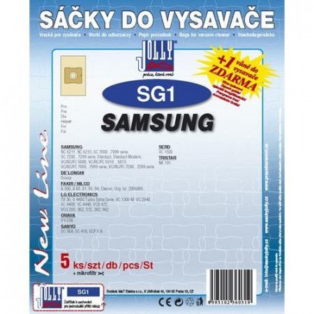 Sáčky do vysavače Jolly SG 1 (5+1ks) do vysav. SAMSUNG