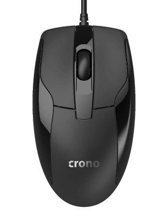 CRONO myš CM645/ optická/ drátová/ 1000 dpi/ USB/ černá, CM645