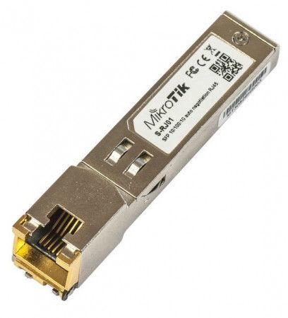SFP modul Mikrotik S-RJ01 RJ-45, 10/100/1000Mbit, 100m, 1.25G, S-RJ01