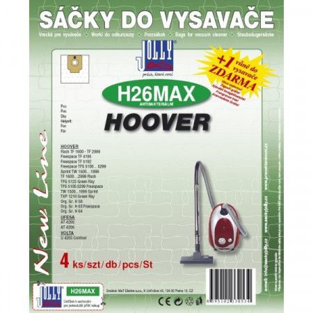 Sáeky do vysavaee Jolly MAX H 26 (4ks) do vysav. Hoover