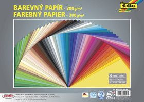Barevný papír tvrdý 300g/m2