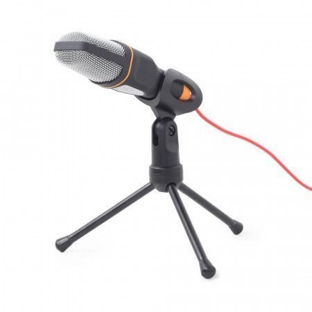 Gembird stolní mikrofon MIC-D-03,s tripodem, černý, MIC-D-03