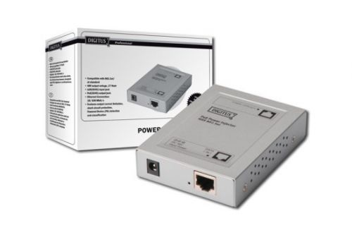 DIGITUS PoE+ Injector, 802.3at, 10/100/1000 Mbps Output max. 48V, 30W, DN-95103-2