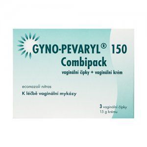 GYNO-PEVARYL COMBIPACK vaginální čípky 3x 150mg + krém 15g