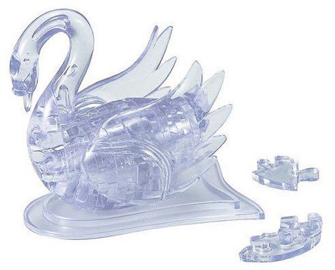 HCM KINZEL 3D Crystal puzzle Labuť bílá 44 dílků