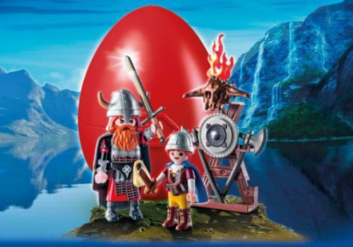 PLAYMOBIL Velikonoční vejce Velký a malý Viking 9209