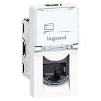 Legrand Mosaic 076561 1 x RJ45 utp c6, 1m, bílý, 076561