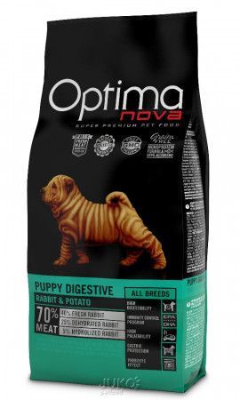 OPTIMAnova dog PUPPY DIGESTIVE GF Rabbit 2kg-11086