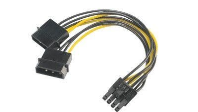AKASA - 4-pin Molex na 6+2-pin PCIe adaptér, AK-CBPW20-15