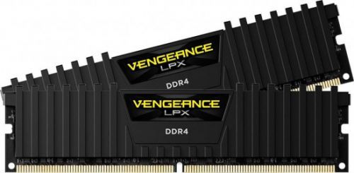 CORSAIR 16GB=2x8GB DDR4 3000MHz VENGEANCE LPX BLACK PC4-24000 1.35V CL16-20-20-38 XMP2.0 (16GB=kit 2ks 8GB s chladičem, CMK16GX4M2D3000C16