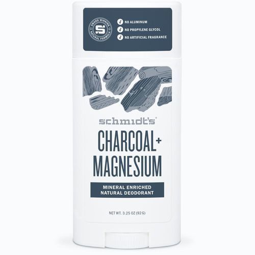 Schmidt's Tuhý deodorant dřevěné uhlí + hořčík (Signature Active Charcoal + Magnesium Deo Stick) 90 g