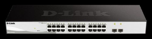 D-Link DGS-1210-26 L2/L3 Smart+ switch, 24x GbE, 2x SFP, fanless, DGS-1210-26