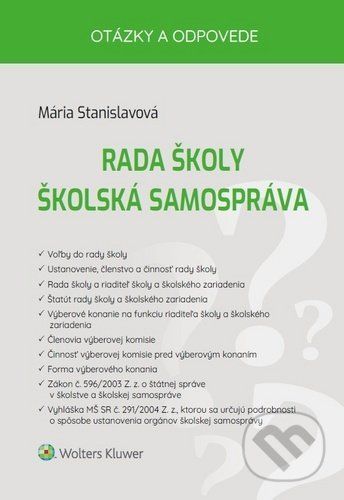 Rada školy Školská samospráva - Mária Stanislavová