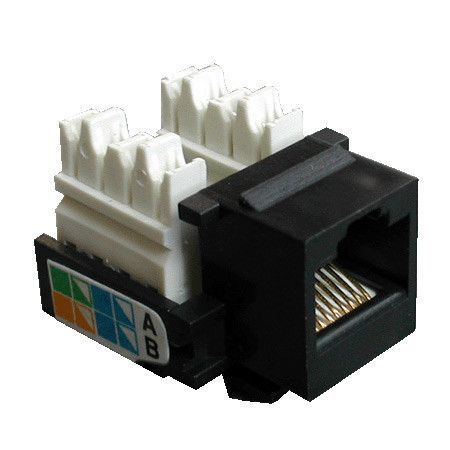 DATACOM Keystone RJ45 UTP CAT5E (110) KLASIK černý, 4000