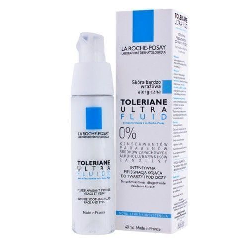 La Roche-Posay Toleriane Ultra Fluide intenzivní zklidňující péče na obličej a oční okolí (Intensive soothing care) 40 ml