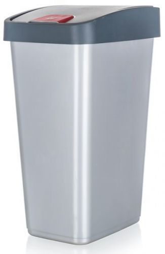 Keeeper Magne Odpadkový koš s víkem světle šedá 45L