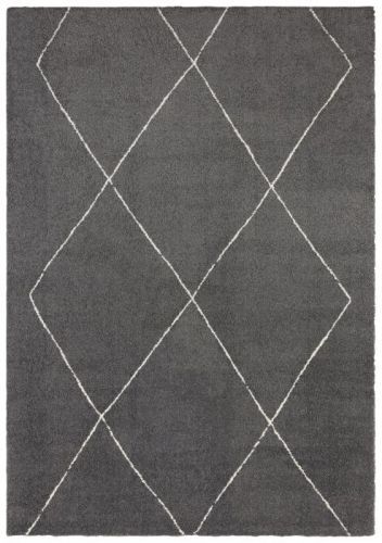 ELLE Decor koberce Kusový koberec Glow 103662 Dark Grey/Cream z kolekce Elle - 80x150 cm Černá