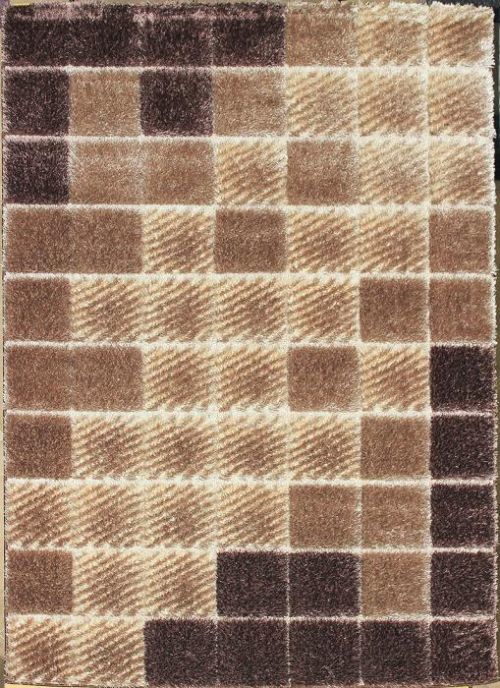 Berfin Dywany Kusový koberec Seher 3D 2615 Brown Beige - 60x100 cm Béžová
