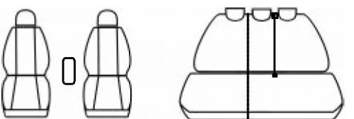 Automega Autopotahy VOLKSWAGEN TIGUAN I, 5 míst, od r. 2007-2015, Dynamic šedý