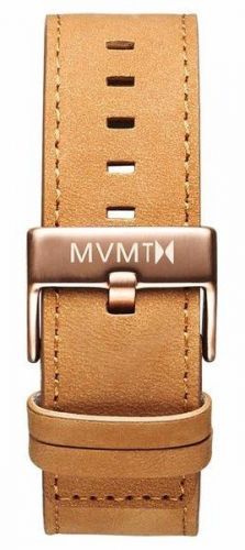 MVMT MENS CLASSIC SERIES 24MM TAN LEATHER ROSE GOLD