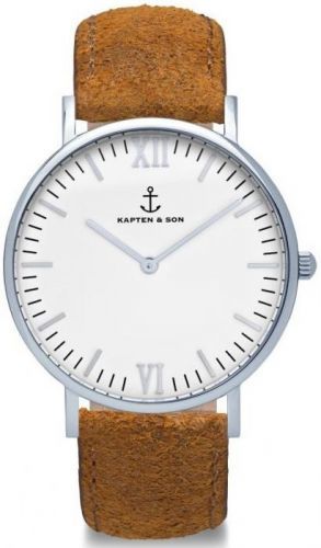 KAPTEN and SON Silver Brown Vintage Leather