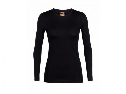 ICEBREAKER Wmns 200 Oasis LS Crewe, Black velikost: XS