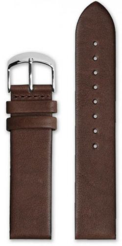 HYPERGRAND CLASSIC BROWN LEATHER STRAP 20 MM SILVER