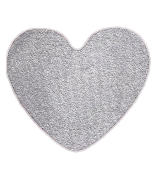 Kusový koberec Eton šedý srdce - 100x120 srdce cm Vopi koberce
