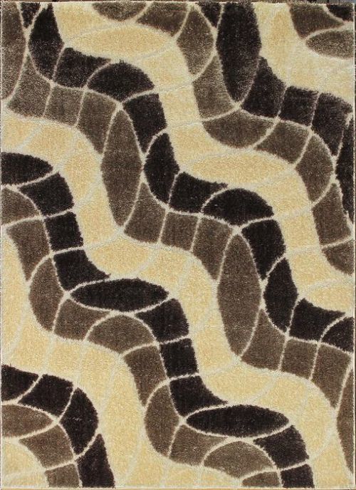 Berfin Dywany Kusový koberec Seher 3D 2616 Brown Beige - 60x100 cm Béžová