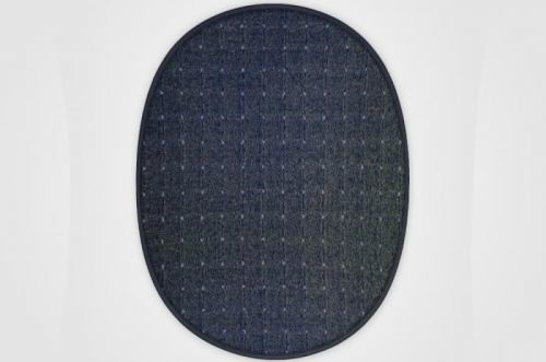 Vopi koberce Kusový koberec Udinese antracit ovál - 57x120 cm Černá