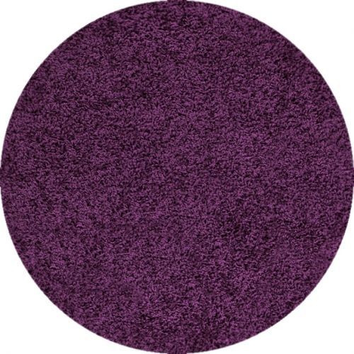 Kusový koberec Dream Shaggy 4000 Lila kruh - 120x120 (průměr) kruh cm Ayyildiz koberce