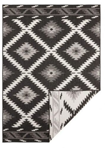 Bougari - Hanse Home koberce Kusový koberec Twin Supreme 103429 Malibu black creme - 80x150 cm Béžová