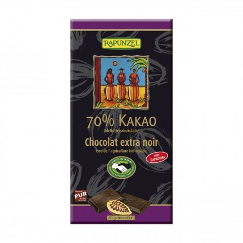 BIO Čokoláda 70% hořká 80g Rapunzel