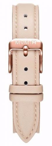 MVMT WOMENS AVENUE SERIES 14MM NUDE LEATHER ROSE GOLD