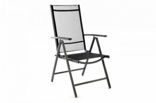 Garthen Zahradní hliníková židle - černá