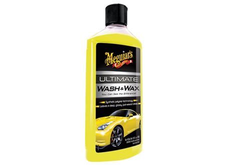 Automega Meguiar's Ultimate Wash & Wax - luxusní, nejkoncentrovanější autošampon s příměsí karnauby a polymerů, 473 ml