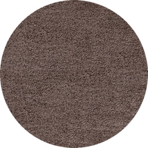 Kusový koberec Dream Shaggy 4000 Mocca kruh - 120x120 (průměr) kruh cm Ayyildiz koberce