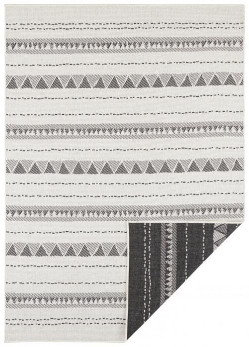 Bougari - Hanse Home koberce Kusový koberec Twin Supreme 103755 Black/Cream - 80x150 cm Černá