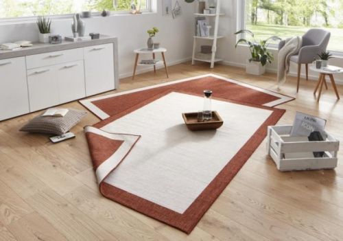 Kusový koberec Twin-Wendeteppiche 103106 creme terra – na ven i na doma - 80x250 cm NORTHRUGS - Hanse Home koberce