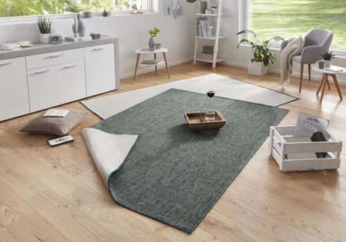 Bougari - Hanse Home koberce Kusový koberec Twin-Wendeteppiche 103095 grün creme - 80x150 cm Béžová