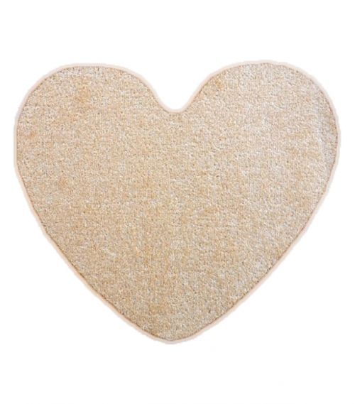 Kusový koberec Eton béžový srdce - 100x120 srdce cm Vopi koberce