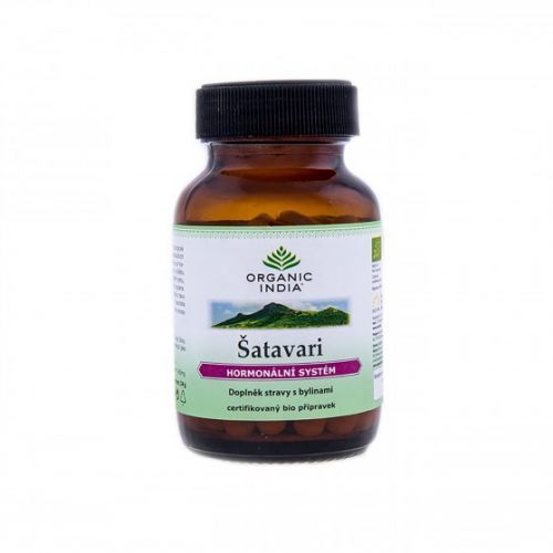 BIO Kapsle Šatavari 60 kapslí Organic India