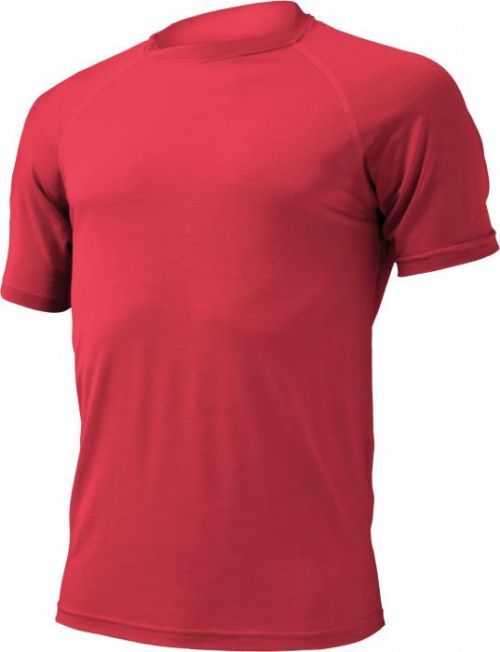Lasting QUIDO 3636 červené pánské vlněné merino triko Velikost: L